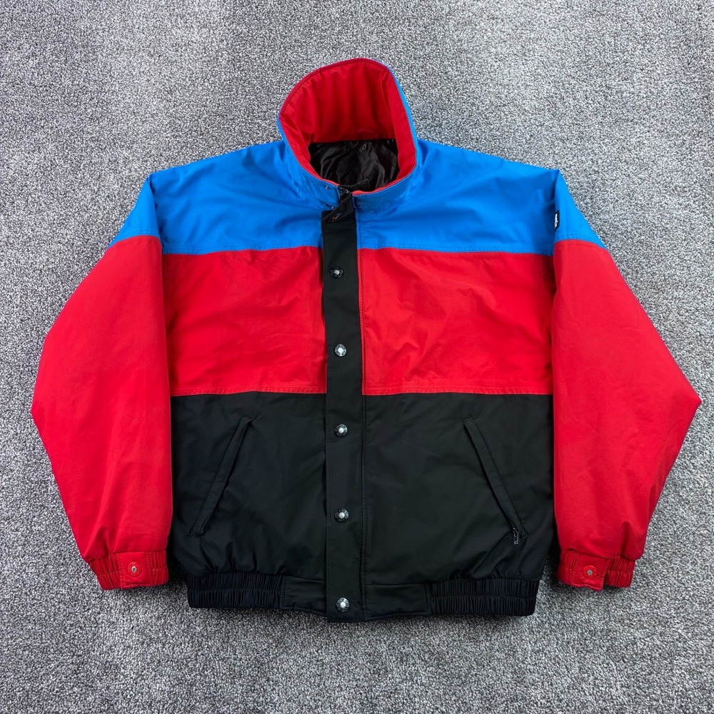 Vintage CB Sports Jacket Mens M Red Blue Black Gore-Tex Thinsulate Ski Snowboard